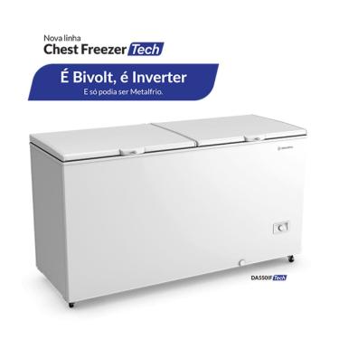 Imagem de Freezer Horizontal Dupla Ação 543L Metalfrio Bivolt Inverter DA550IFTech