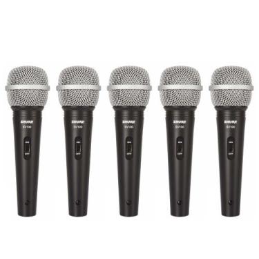 Imagem de Kit 5 Microfones Profissionais Dinâmico SV 100 - SHURE