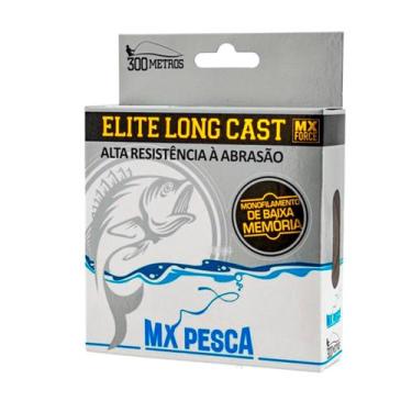 Imagem de Linha MX Pesca MX Elite Long Cast 300m Monofilamento Transparente 0,40