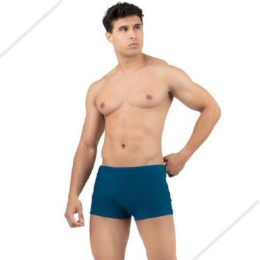 Imagem de Sunga Box Para Banho Piscina UV+50  Com Cadarço Poliamida - HYPE MODAS