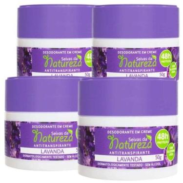 Imagem de Kit 4 Desodorante Creme 50g Lavanda - Biocare