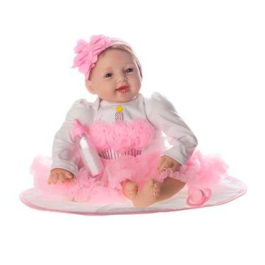 Imagem de Bebê Reborn Enchanted Laura Baby 52cm - com Acessórios, Rosa