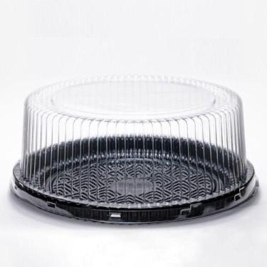 Imagem de Embalagem pet torta pequena preta - p 50prm - PACKFORM