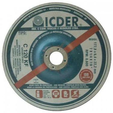 Imagem de Disco de desbaste  7 X 14 X 78  graniteiro  C120  Icder