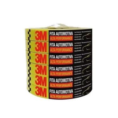 Imagem de Kit 6 Fita Crepe Automotiva 3M 18MM X 40M ALTA Performance