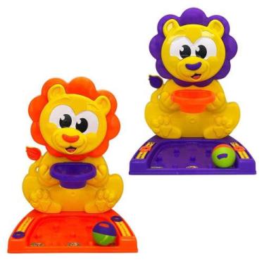 Imagem de Cesta De Basquete De Leão Com Bolinha E Marcador De Pontos - Jxp Brink