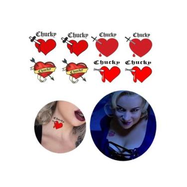 Imagem de 8 Tatuagens Temporárias Modelos Noiva Do Chucky Hallowen - 3I