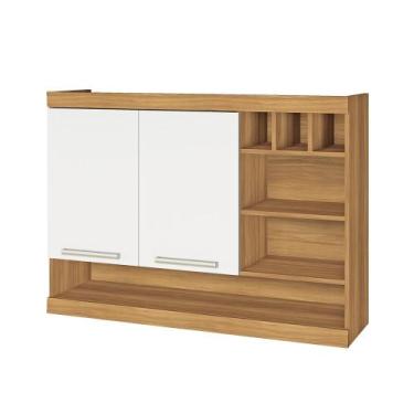 Imagem de Armário de Cozinha Aéreo 2 Portas com Adega Burguesa 120cm - Nesher, F