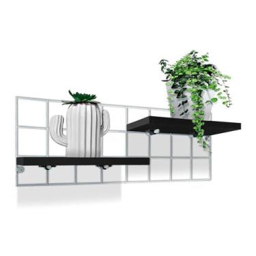 Imagem de Prateleira De Parede Brilon MDF Floreira 30cm X 15cm Branca - Genus Mó