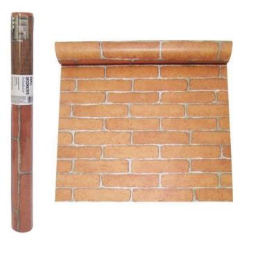 Imagem de Papel de Parede Decorativo Tijolo Autoadesivo 45X5M - FWB