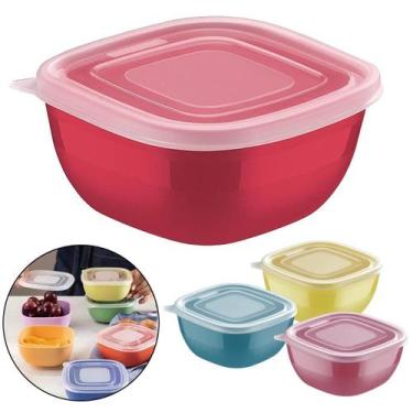 Imagem de Pote Tramontina Mix Colo Com Tampa 300ml Colorido 1 unidade