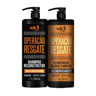 Imagem de Kit Widi Care Operação Resgate Shampoo + Reconstrutor 1 L