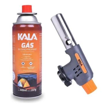 Imagem de Kit Kala Maçarico Portátil a Gás Automático + Cartucho de Gás 227g - T