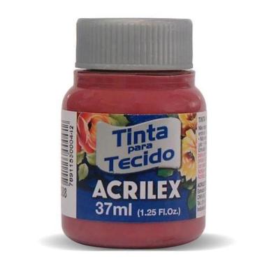 Imagem de Tinta de Tecido Acrilex 37 ml Vermelho Queimado