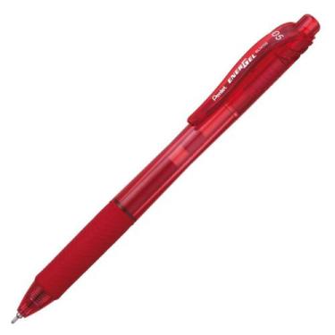 Imagem de Caneta Gel Energel X 0.5 Retrátil PENTEL BLN105 Cores, Vermelho