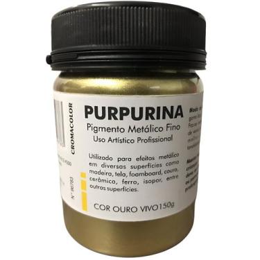 Imagem de Purpurina Metálica Fina Cromacolor Ouro Vivo 150g