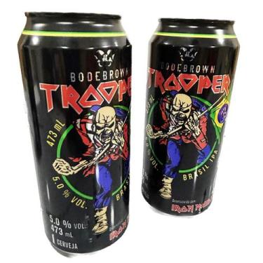 Imagem de Kit 2 Cervejas Trooper Brasil Iron Maiden Ipa 473ml Original - Trooper