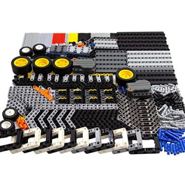 Imagem de ASTEM Peças de Construção Mecânicas EV3 Replacement Building Block Parts 413pcs Regular-Sized Mechanical Parts Include Brick,Bush,Technic Pin