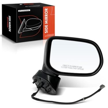 Imagem de A-Premium Espelho retrovisor lateral do passageiro - Compatível com Honda Civic 2006-2011 - Espelho retrovisor externo preto dobrável manual não aquecido - Substituição # 76200-SNA-A01ZC