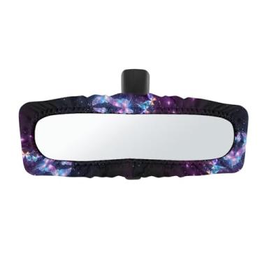 Imagem de Darisoco Capa de espelho universal de carros com borboleta brilhante para retrovisor, protetor de espelho retrovisor, antipoeira e impressões digitais, serve para a maioria dos veículos