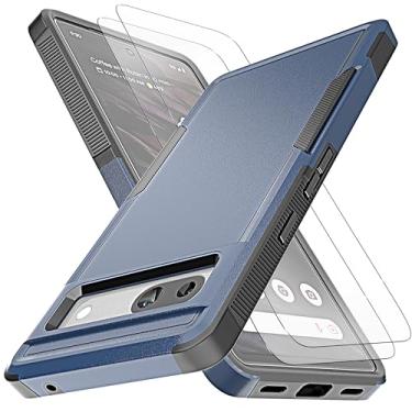 Imagem de YmhxcY Capa para Pixel 7A, [proteção contra quedas de grau militar de 3 metros] [antiderrapante] [2 peças de protetor de tela TPE HD] Capa resistente à prova de choque para Google Pixel 7A 5G 6,1