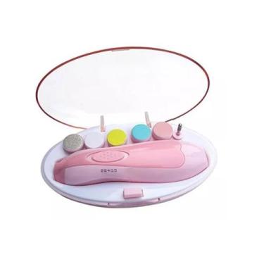 Imagem de Aparador De Unhas Cortador Elétrico Baby Recém Nascido Rosa - Magalu -
