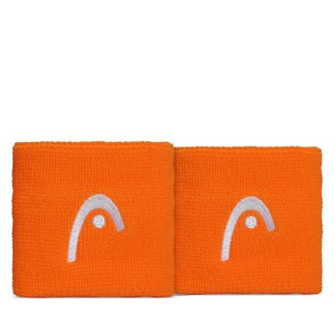 Imagem de Munhequeira Head 2.5 Pequena Logo Laranja - Com 02 Unidades