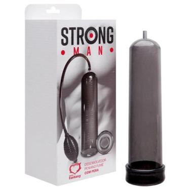 Imagem de Bomba Peniana Strong Man Manual Fumê Com Pera Sexy Fantasy