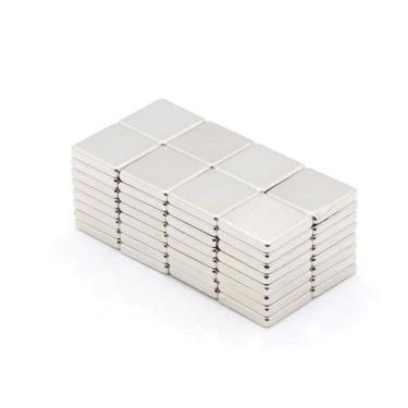 Imagem de 20pcs. Imã De Neodimio Quadrado Pastilha 10x10x2mm - N35 - Neoimã