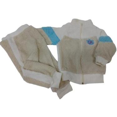 Imagem de Conjunto Sherpa Bebê Menino Bordado Inverno Lessa Kids 8267, Bege, M (