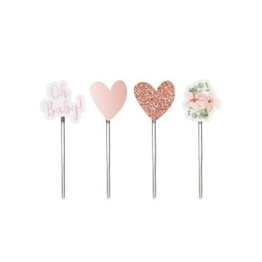 Imagem de Pick Sortido para Docinhos - Festa OH Baby Girl - 12 unidades - Cromus