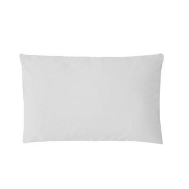 Imagem de Fronha Avulsa Berço Bebê 30x40cm Percal 200 Fios 100% Algodão Branca A