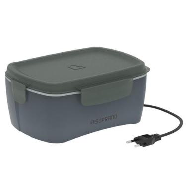 Imagem de Marmita Térmica Elétrica Tekcor 1,2 Litros Bivolt Soprano, Cinza-claro