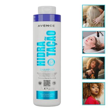 Imagem de Shampoo Hidratação 1l Profissional Brilho Beleza Salão Casa