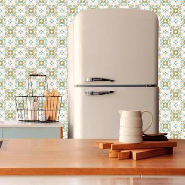 Imagem de Adesivo de Parede Adesivo Azulejos Diversos Coloridos Tons Claros com 