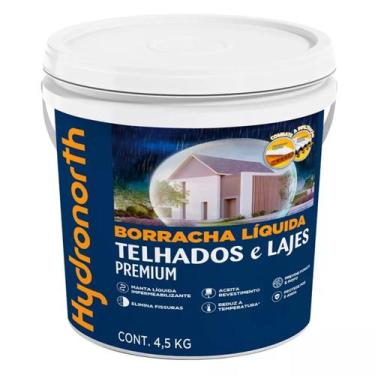 Imagem de Borracha Líquida Telhados e Lajes Cerâmica Galão Plástico 4,5kg  Hydro