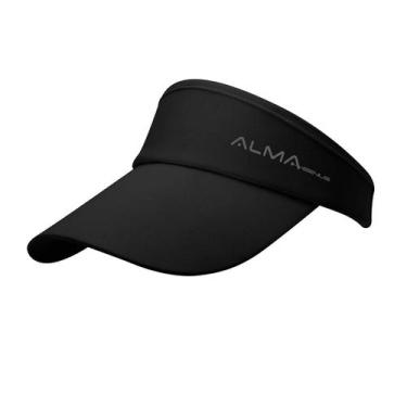 Imagem de Viseira Esportiva Fitnes Beach Tennis Preta Alma Genius