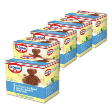 Imagem de Chá Dr.Oetker Erva Doce Capim Cidreira e Camomila 5 caixas - Dr. Oetke