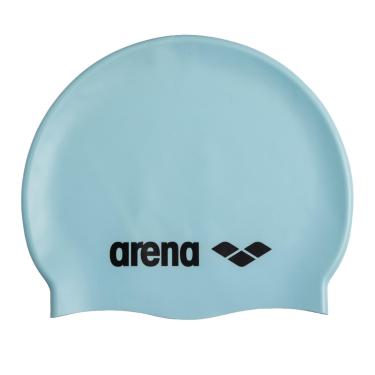 Imagem de arena Touca De Natação Clássica Unissex De Silicone Macio Para Mulheres E Homens, Chapéu De Natação De Cabelo Longo Antiderrapante Confortável Para Treinamento Intensivo E Corrida, Azul Pastel