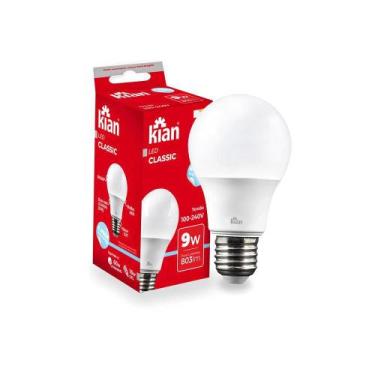 Imagem de Lampada bulbo led 9w 3000k kian
