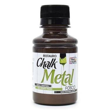 Imagem de Tinta Chalk Metal Fosco True Colors 100ml, 4954 CAFE