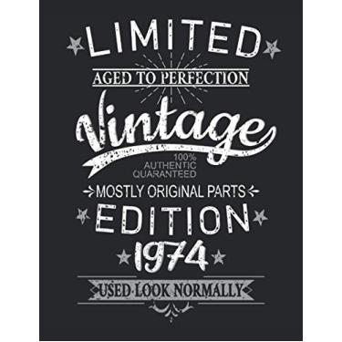 Imagem de 47. Geburtstag Limited 47 Jahre Edition 1974 Graphic Deko Vintage: RÄTSELBUCH - Lustiges Retro Geburtstags Geschenk, Geschenkidee - A4 (8,5x11) - 101 ... Sketch, Planer, Geburtstag, Jahrgang, Spruch