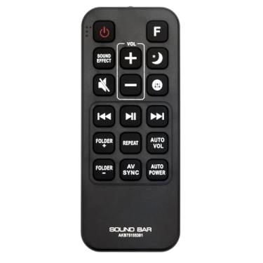 Imagem de AKB75155301 Controle remoto de substituição compatível com LG Sound Bar SJ5 SJ5Y SPJ5B-W SPJ4B-W SJ4Y SJ5Y-S SJ5Y S SPJ5B W SPJ4B W Sistema de barra de som de alta resolução