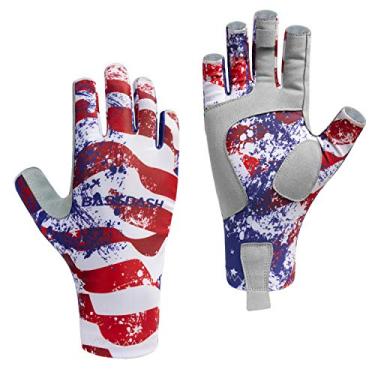 Imagem de Bassdash ALTIMATE luvas de pesca sem dedos com proteção solar FPS 50+ luvas masculinas UV para caiaque e caminhadas, ciclismo, condução, treino de tiro, Americana, X-Large