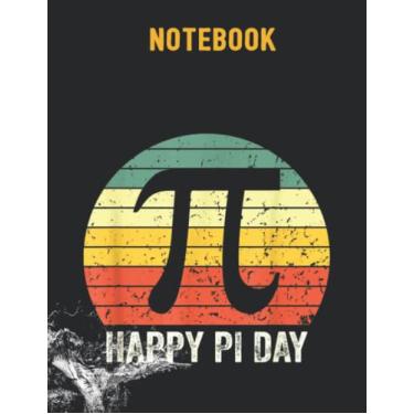 Imagem de Retro Vintage Happy Pi Day Math Teacher Students Kids 3.14 8.5x11 inches / 140 pages / 70 sheets