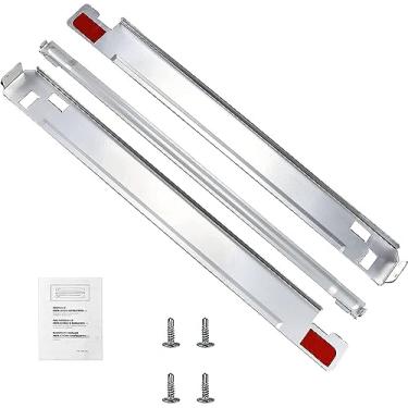 Imagem de TOMOON Kit de empilhamento de lavanderia KSTK1 para lavadora e secadora L-G de 68 cm - metal sólido com acabamento cromado, substitui WSTK1 (prata) - otimizado para espaço