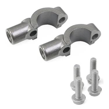 Imagem de TWENOW Guiador de freio de embreagem de motocicleta universal 7/20.3 cm 22 mm suporte de espelho de alavanca travão/embreagem cilindro mestre braçadeira suporte fixação M10 parafusos base suporte