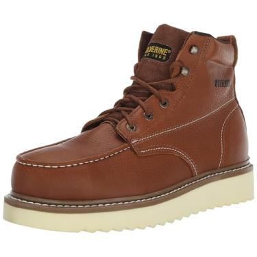 Imagem de Wolverine Bota de trabalho masculina moc-toe 15 cm, Mel, 9 X-Wide