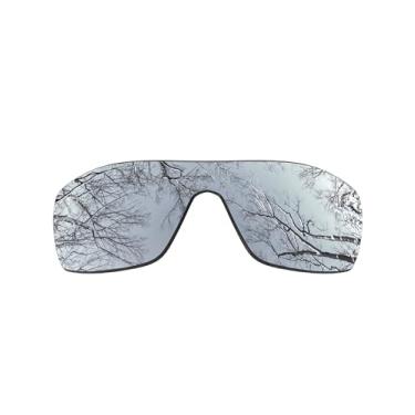 Imagem de ToughAsNails Lentes de reposição polarizadas para óculos de sol Oakley Batwolf OO9101 - Mais opções, Cromado prateado - polarizado, tamanho �nico