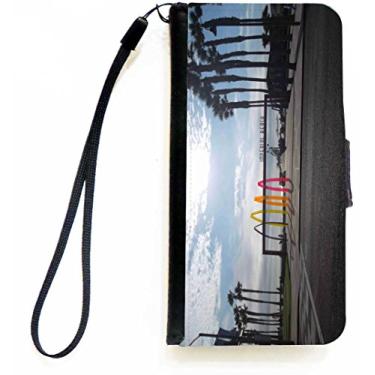 Imagem de Rikki Knight Capa carteira flip Surf on Beach para iPhone 5c com aba magnética
